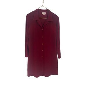Vintage K petite red button jacket‎ dress size 8 petite